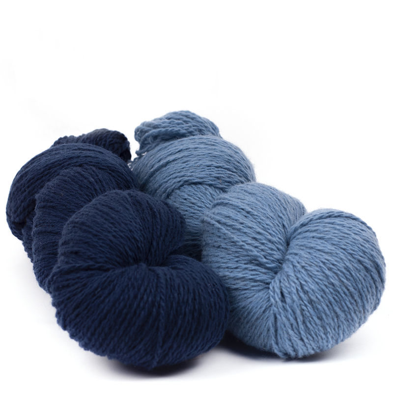 mYak Skeins Tibetan Cloud Wool Genziana Ortensia