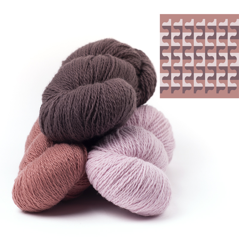 mYak Skeins Tibetan Cloud Wool Callicarpa Passiflora Cherry Blossom