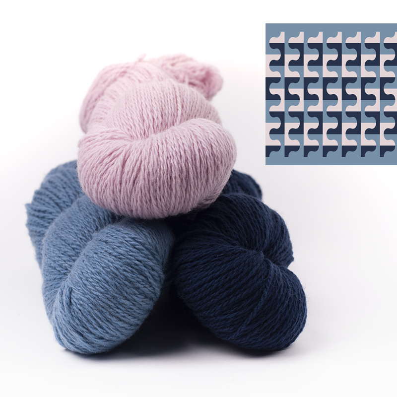 mYak Skeins Tibetan Cloud Wool Genziana Ortensia Cherry Blossom