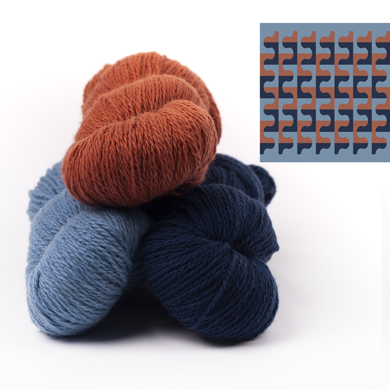 mYak Skeins Tibetan Cloud Wool Genziana Ortensia Cannella