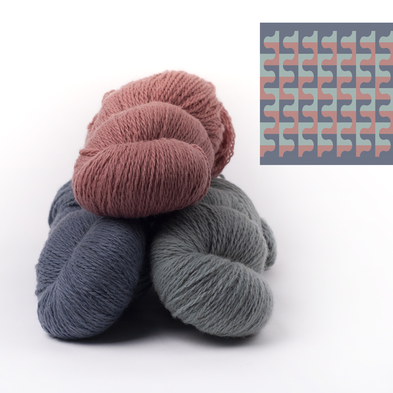 mYak Skeins Tibetan Cloud Wool Salice Grigio Callicarpa Ginepro