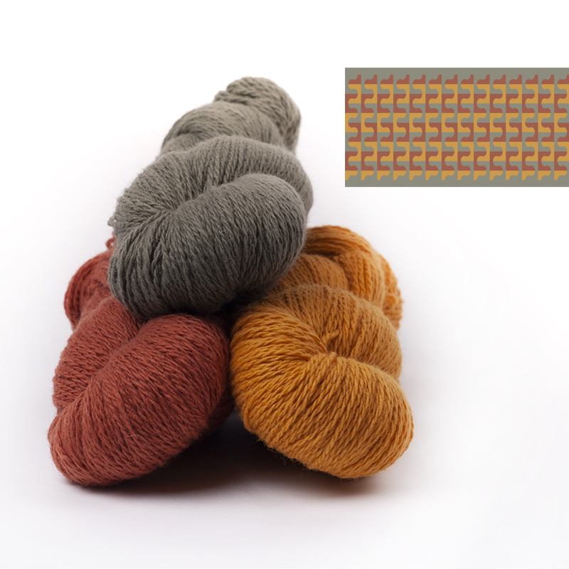 mYak Skeins Tibetan Cloud Wool Cannella Artemisia Calendula