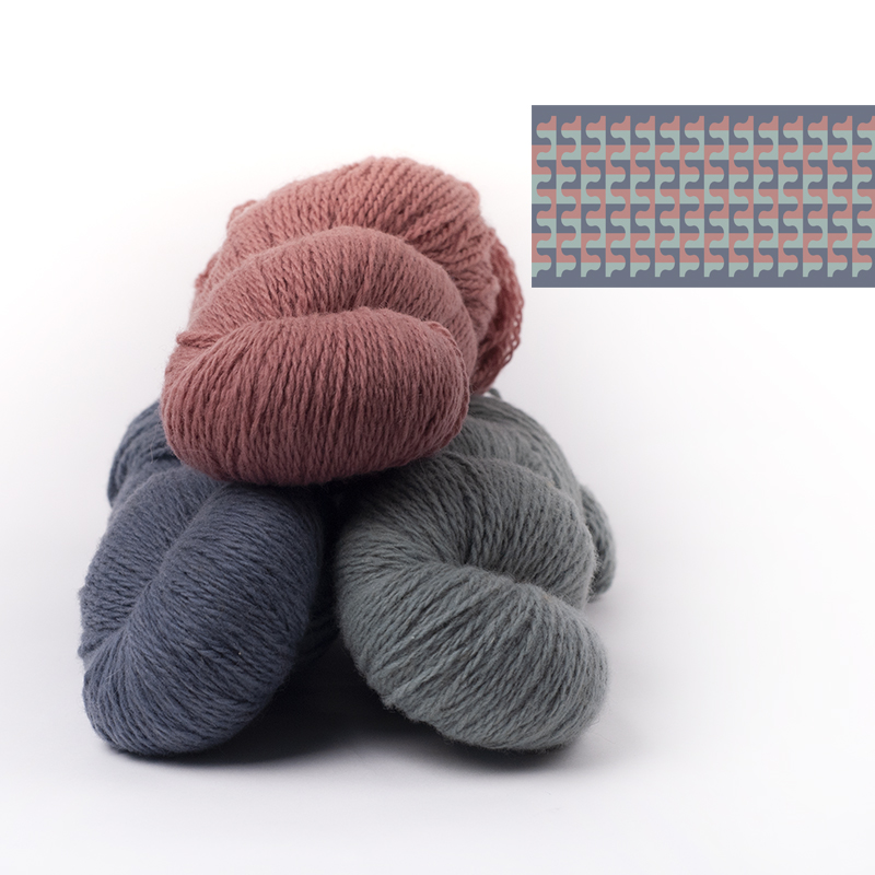 mYak Skeins Tibetan Cloud Wool Cherry-blossom-Salvia-argentea Callicarpa Ginepro