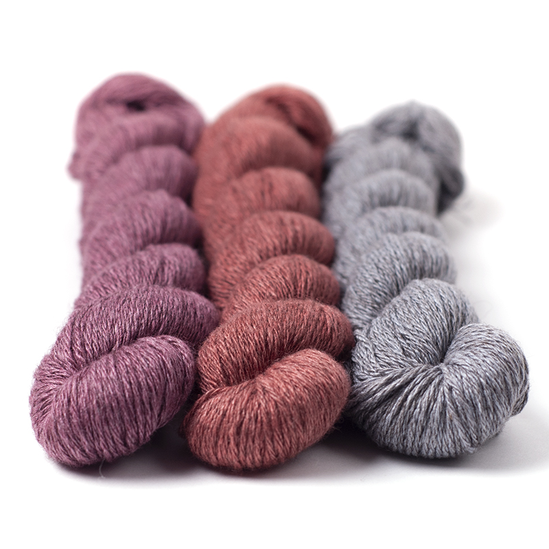 mYak Skeins Baby Yak Silk Melograno Sangria Chanda