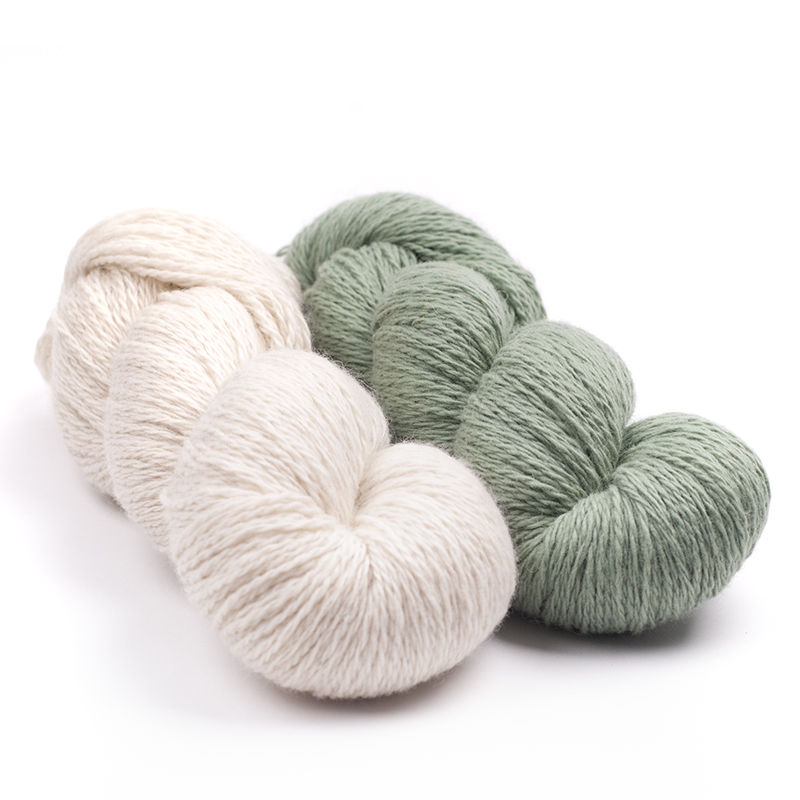 mYak_Skeins-Tibetan-Cloud_Wild-Daisy-Salvia-Argentea