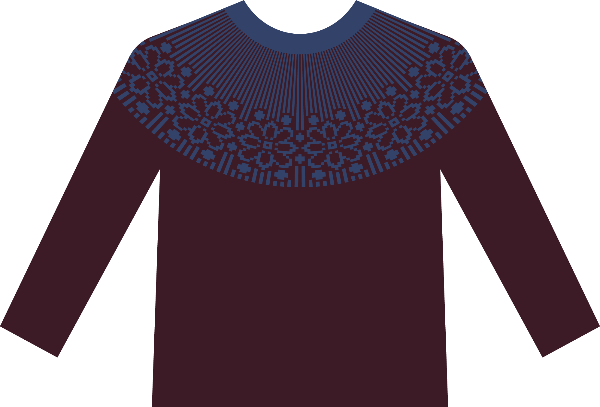 Burgundy Healing Blue