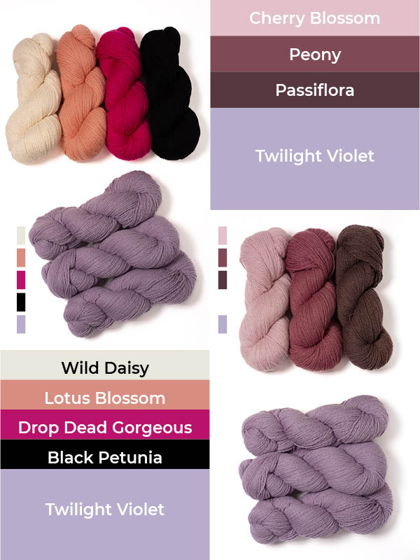 mYak_Yarn_Tibetan Zodiac_Twilight Violet Skeins_Combo Pink_1200x800