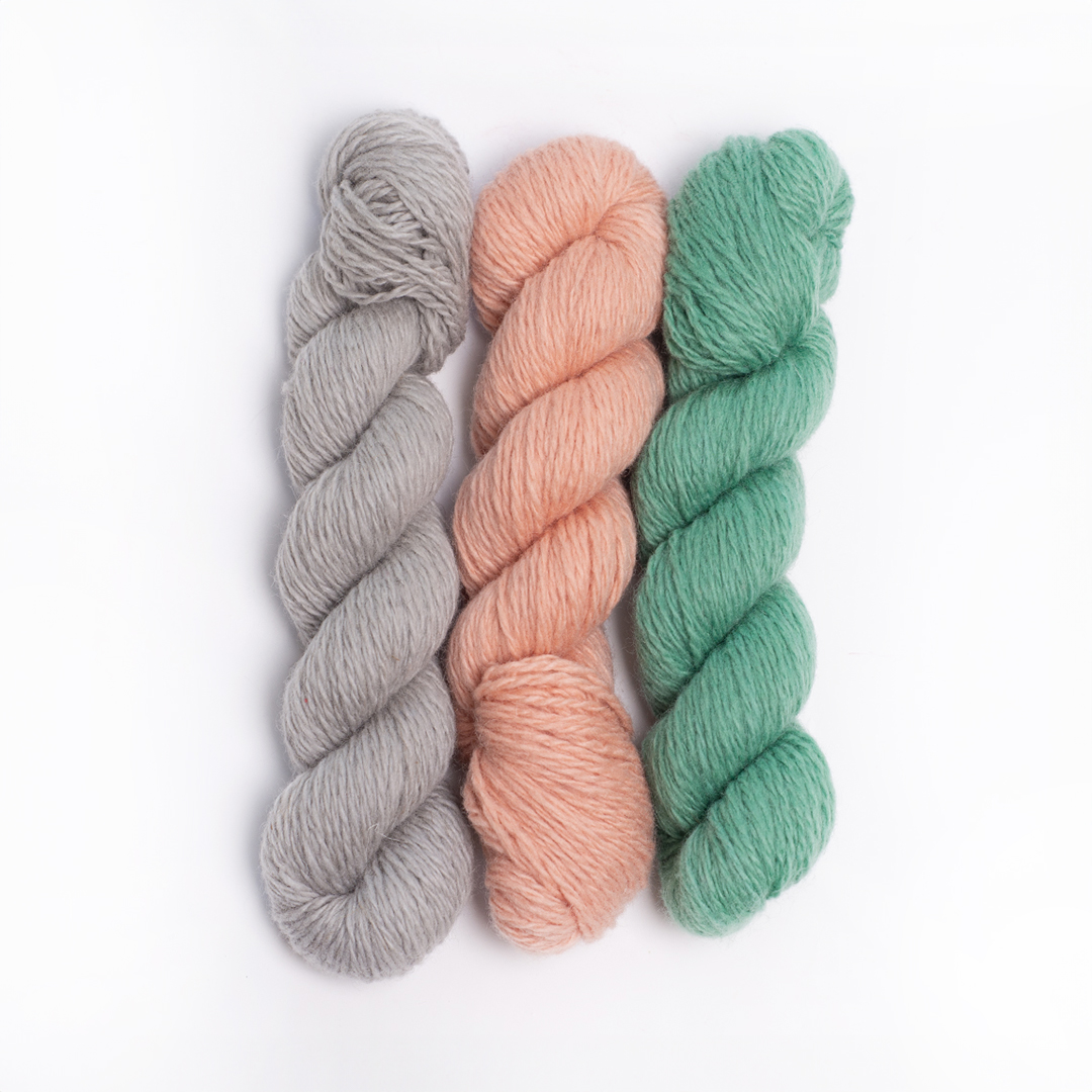 mYak_Yarns_Mini Skeins_Cladonia Lotus Blossom Jade Green_