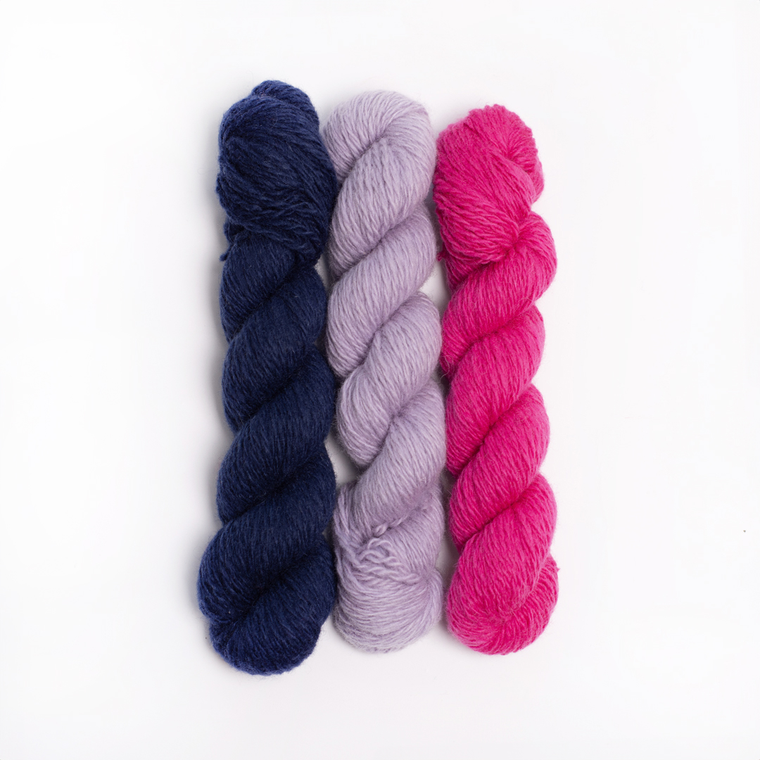 mYak_Yarns_Mini Skeins_Genziana Twilight Violet Drop Gorgeous_