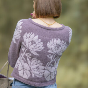 Pink Lotus Cardigan by Zanete Knits in mYak Yarns