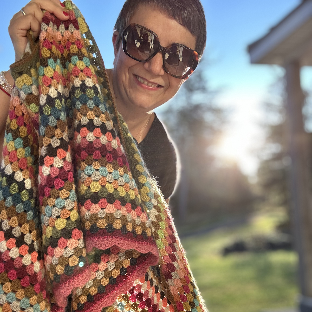 Granny Stripe Shawl_CROCHET OBJET9