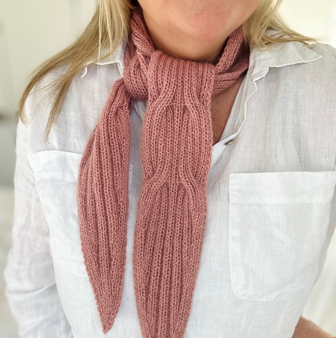 Lace weight yarn held double